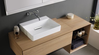 Meşe Geberit ONE lavabo dolabı, meşe Geberit iCon lavabo dolabı