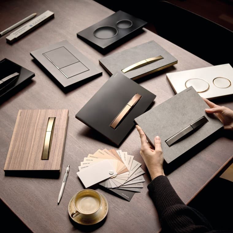 Geberit'in geniş kumanda kapağı yelpazesi Geberit'in geniş kumanda kapağı yelpazesi