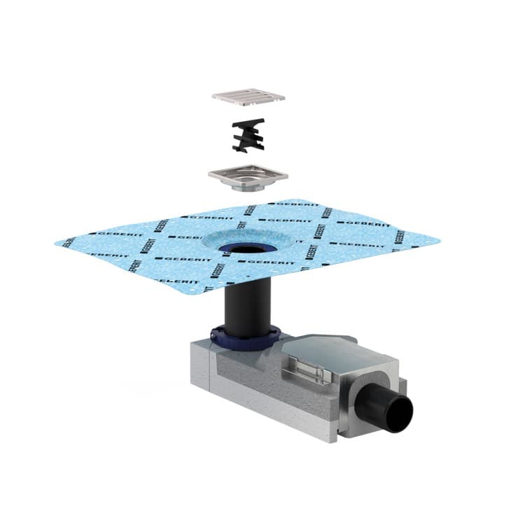 Duş zemin süzgeci için Geberit montaj seti Duş zemin süzgeci için Geberit montaj seti