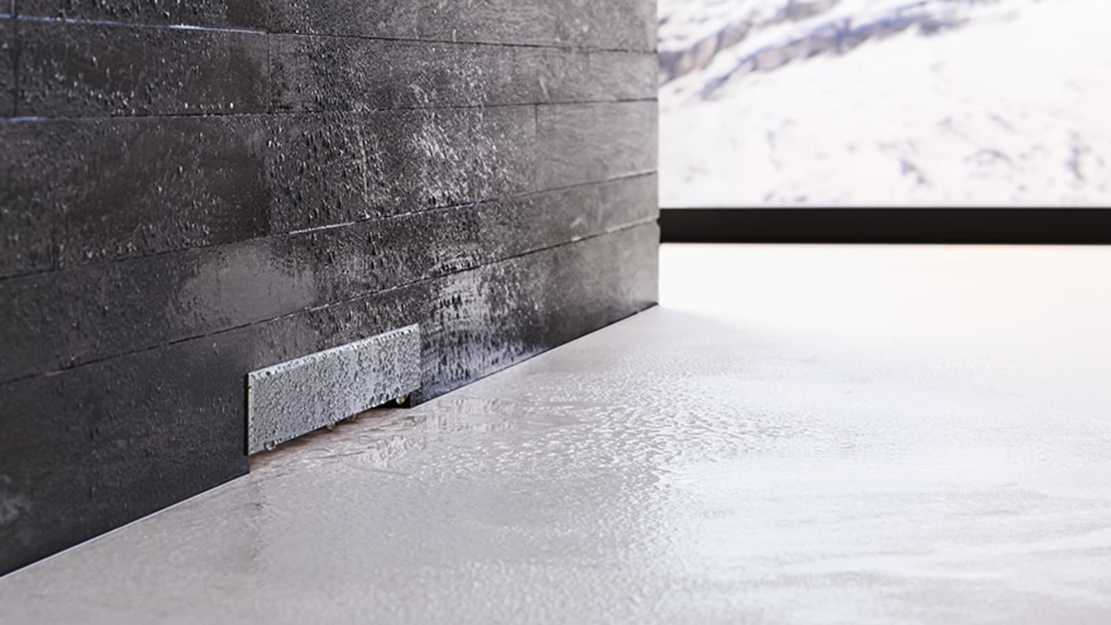 Hemzemin duş için Geberit duvar süzgeci Hemzemin duş için Geberit duvar süzgeci