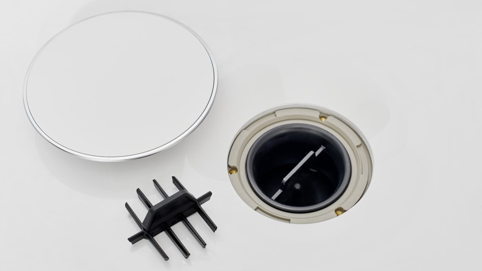 Sifon kapağı ve saç tutucu tarak Sifon kapağı ve saç tutucu tarak