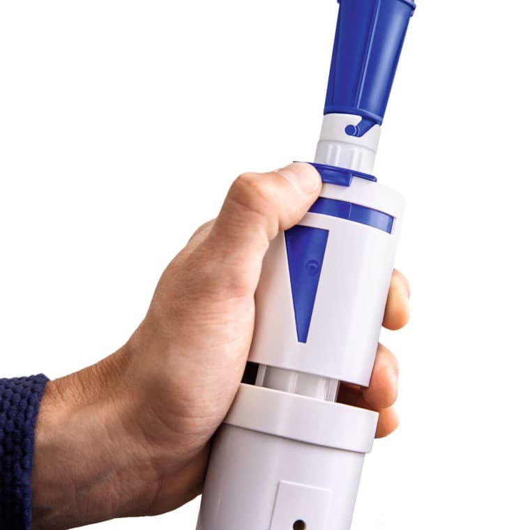 Geberit type 208 doldurma grubunda küçük yıkama ayarı (© Geberit) Geberit type 208 doldurma grubunda küçük yıkama ayarı (© Geberit)