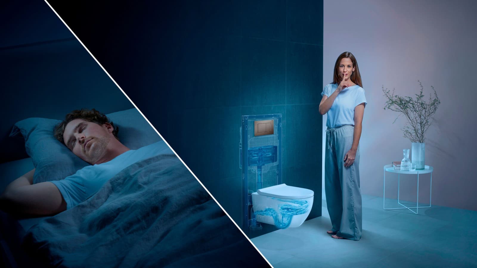 Geberit WC sistemi: Sessiz yıkama Geberit WC sistemi: Sessiz yıkama