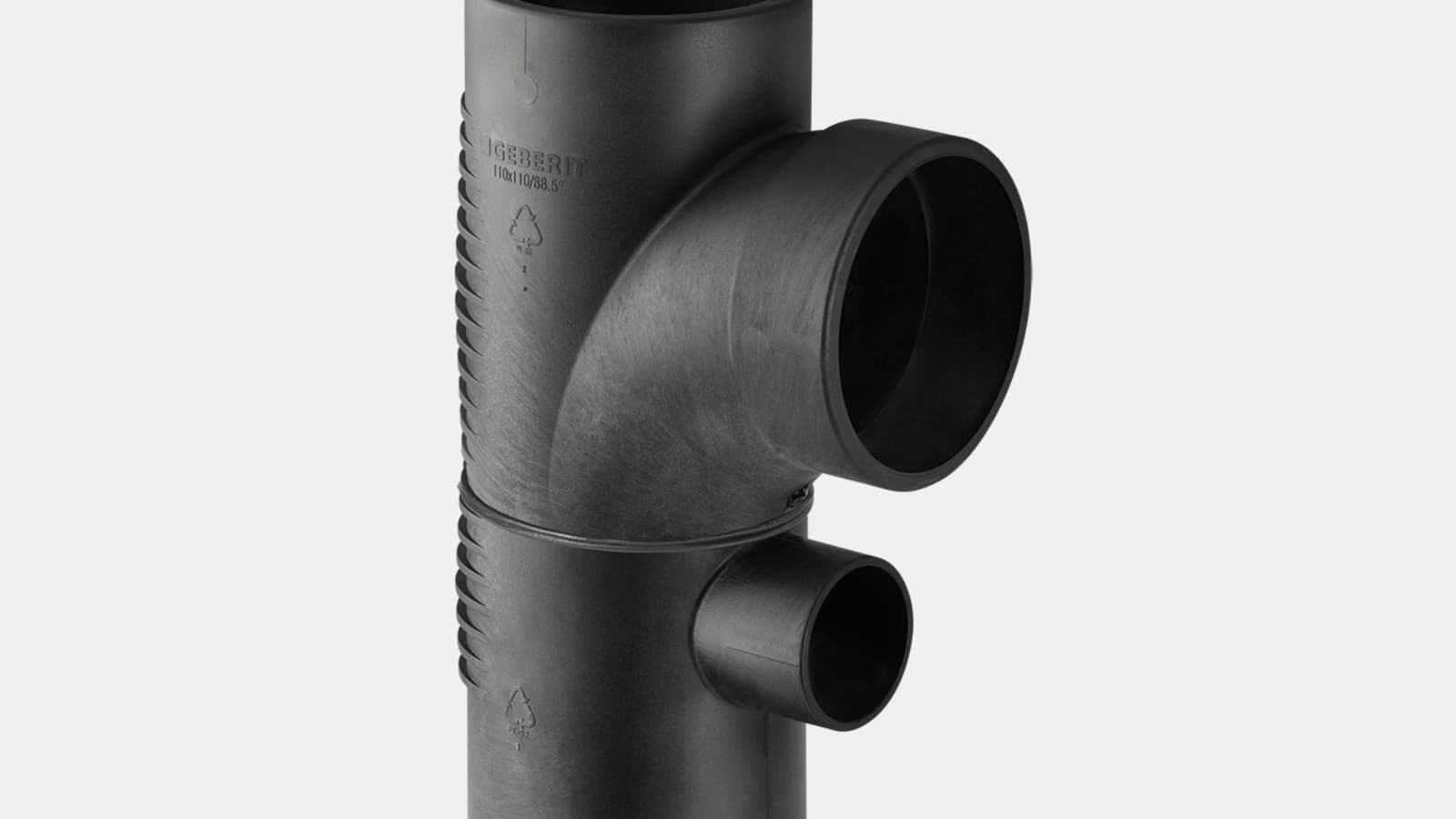 Geberit Silent-db20 88,5° kombi şaft çatalı Geberit Silent-db20 88,5° kombi şaft çatalı