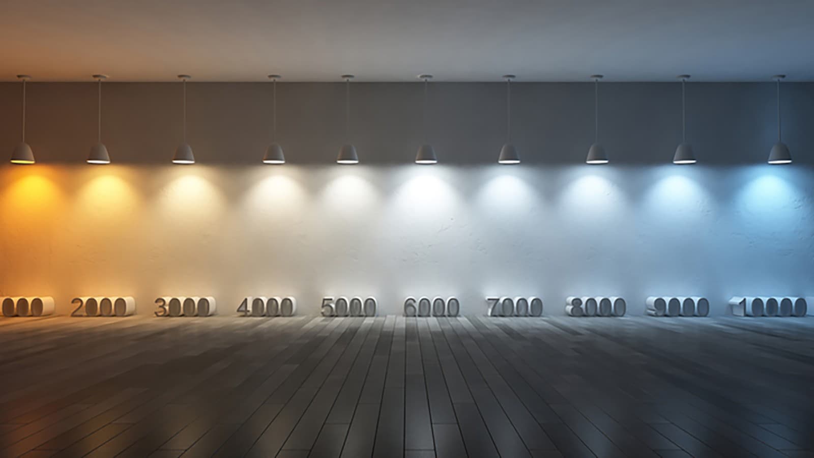 Farklı Kelvin değerlerine sahip renk sıcaklığının gösterimi (© iStock.com/SuriyaKK) Farklı Kelvin değerlerine sahip renk sıcaklığının gösterimi (© iStock.com/SuriyaKK)