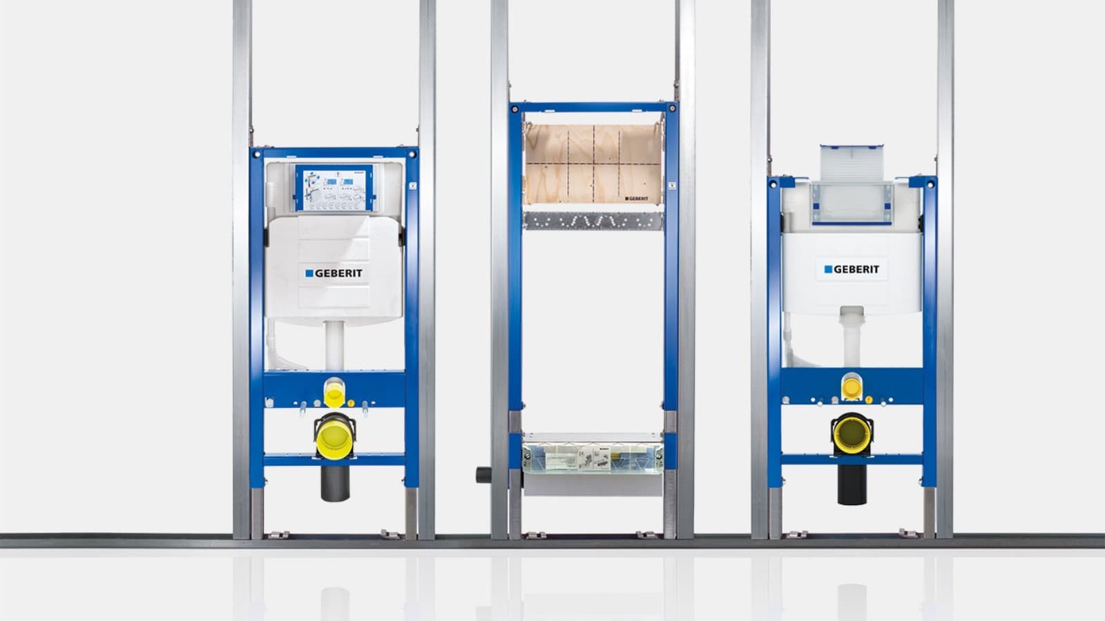 Geberit Duofix montaj elemanı, alçıpan yapıda sıhhi elemanları için evrensel duvar Geberit Duofix montaj elemanı, alçıpan yapıda sıhhi elemanları için evrensel duvar