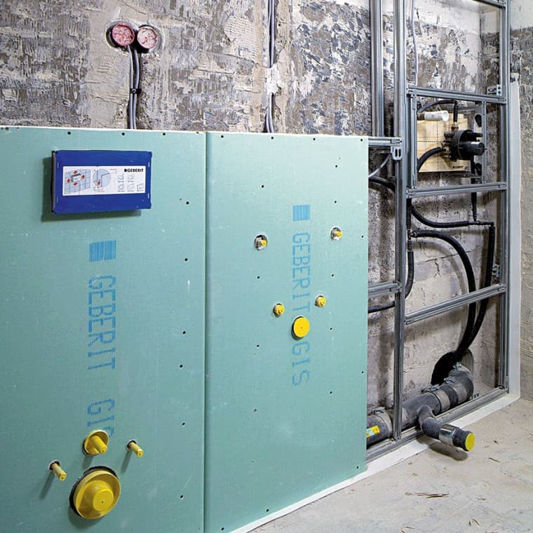 Geberit GIS sistem duvarını kaplama Geberit GIS sistem duvarını kaplama