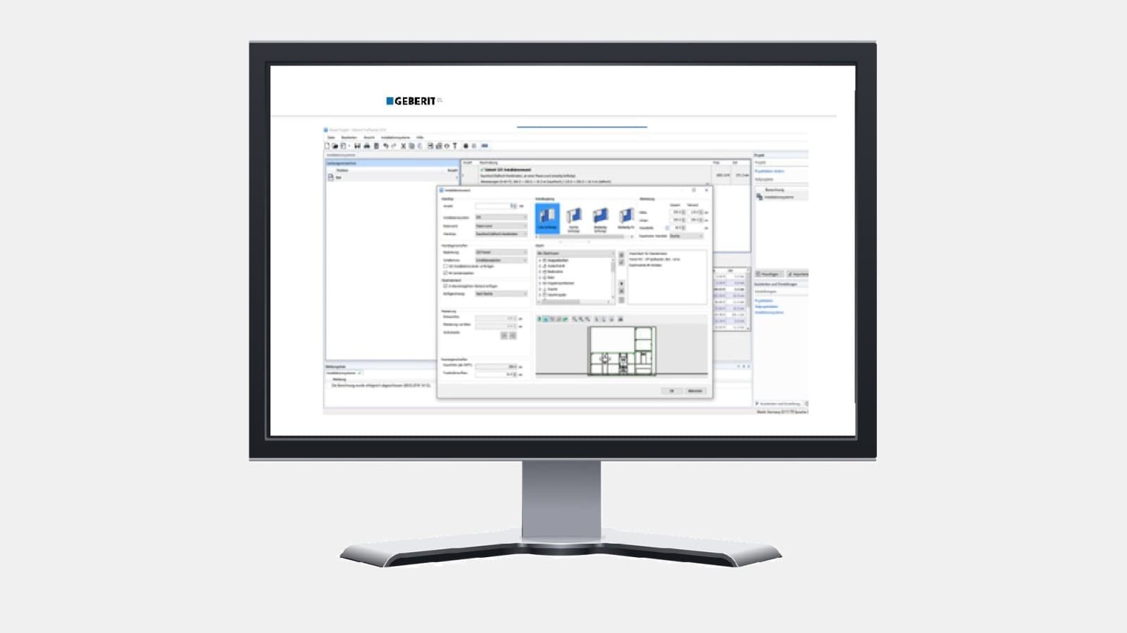 Geberit, profesyoneller için Geberit ProPlanner gibi çok çeşitli dijital planlama araçları sunar Geberit, profesyoneller için Geberit ProPlanner gibi çok çeşitli dijital planlama araçları sunar